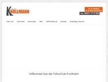 Tablet Screenshot of fahrschule-knollmann.de